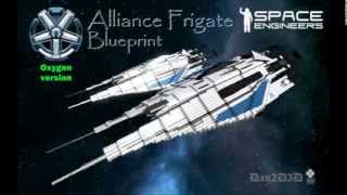 Alliance Frigate Space Engineers Blueprint [upl. by Almallah]