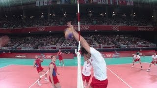 Mens Volleyball QuarterFinals  POL v RUS  London 2012 Olympics [upl. by Woodhead124]