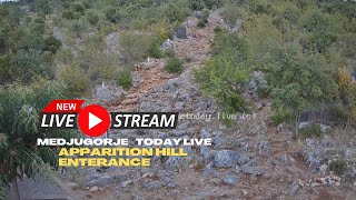 Medjugorje LIVE Stream 247 CAM  Apparition hill Main entrance [upl. by Greenburg]