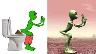 El Chombo  Dami dami tu Cosita feat funny Drawing meme video 😂  funny Alien dance [upl. by Acired]