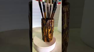 Traditional way to craft a handmade wooden pen holder [upl. by Vanzant]