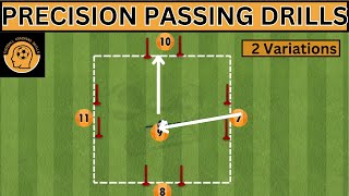 COACHES TRY THIS TO IMPROVE PASSING Precision Passing Warm up drill  FootballSoccer Drill [upl. by Fineberg]