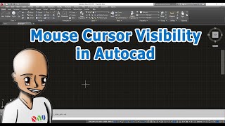 How to change the mouse cursor visibility in Autocad [upl. by Sinegold]