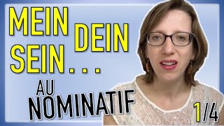 Les pronoms possessifs allemands au NOMINATIF vidéo 14 [upl. by Acissehc]