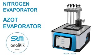 SRM analitik HAUK Azot Nitrogen evaporator  infosrmanalitikcom 90 553 183 85 45 [upl. by Boelter309]