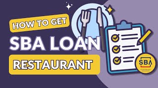 How to get an SBA Loan for Your Restaurant A StepbyStep Guide Downloadable Checklist Included [upl. by Narat582]