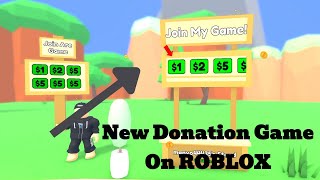 New DONATION Game On Roblox Donation Raiders roblox donate viral [upl. by Gibrian]