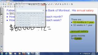 Converting Annual Salary to Monthly and Weekly Salaries [upl. by Berri]