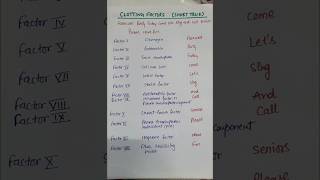 Trick for blood clotting factors tipsandtricks ytshorts shorts [upl. by Hareema109]