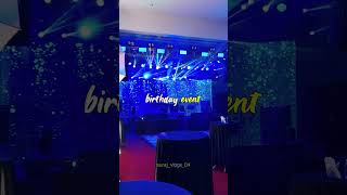 BIRTHDAY EVENT  LIGHTING amp DECORATION  event eventmanagement lighting sharpylight dj [upl. by Nealah]