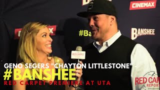 Geno Segers quotChayton Littlestonequot interviewed at Season 4 Premiere for Cinemax Banshee Banshee [upl. by Kristina208]