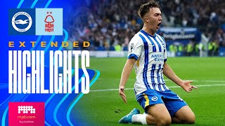 EXTENDED HIGHLIGHTS  Brighton v Forest  Premier League [upl. by Dippold]