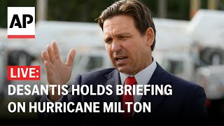 LIVE Florida Gov Ron DeSantis holds a briefing on Hurricane Milton [upl. by Newcomb456]