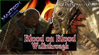 Shadow of War  Blood on Blood Trophy  Achievement  Make an Orc Kill His Blood Brother [upl. by Ofloda]