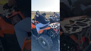 2022 Polaris scrambler 850 vs kawasaki brute force 750 [upl. by Demmer]