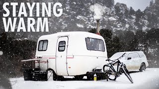 Winter Day in the Scamp  13ft Scamp Trailer [upl. by Dan27]