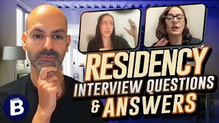 Residency Interview Questions and Answers [upl. by Adnwahsar941]