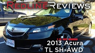 2013 Acura TL SHAWD Review Walkaround Exhaust Test Drive [upl. by Anahs]