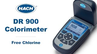 How to run a Free Chlorine Test using the Hach DR 900 Colorimeter [upl. by Linehan984]