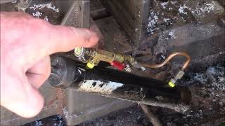 Horizontal Band Saw Down Feed Cylinder  Valve Leak Repair [upl. by Still]