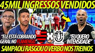 quotSAMPAOLI ESPORRA GERAL NOS TREINOS DO FLAMENGO  quotELE VAI BARRAR MEDALHÕESquot FLAMENGO X MARINGÁ [upl. by Saturday267]