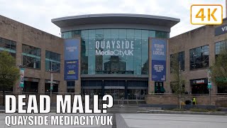 Dead Mall  Quayside MediaCityUK Shopping Outlet  Salford Quays  Virtual Walk [upl. by Marguerite]