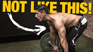 How to do Barbell Rows PROPERLY for a Big Back AVOID MISTAKES [upl. by Kyriako557]