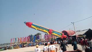 Biggest Kite in jaffna  Thaippongal Function [upl. by Oicnoel]