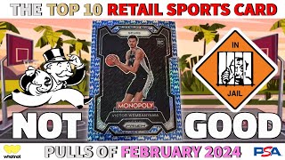 HUGE CONTROVERSY AT NUMBER 1 🧐  The Top 10 RETAIL Sports Card Pulls of February 2024 💘 [upl. by Nester]