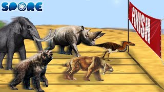 Prehistoric Beast Deathmatch Race 1  Prehistoric Beast Deathmatch S1  SPORE [upl. by Yelnet]