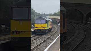 Trains at Alfreton 1924 CROSSOVER COLAS CLASS 60047 2x158’s [upl. by Elburt864]