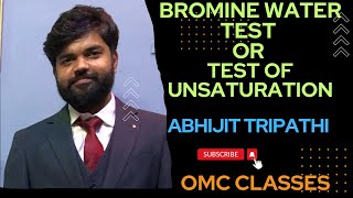 Bromine Water test or test of unsaturation class10 upboard cbse chemistry important [upl. by Salome849]