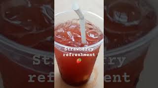 strawberry amp sprite 🍓 yummy refreshing asmr refreshments trending satisfying drink ytshorts [upl. by Mloc473]