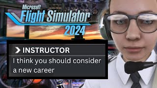 failing pilot school in microsoft flight simulator 2024 [upl. by Epul]