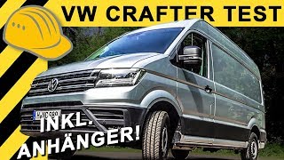 TEST VW CRAFTER 4Motion 177 PS  Anhänger Verbrauch Vmax amp 0100 [upl. by Ayikahs]