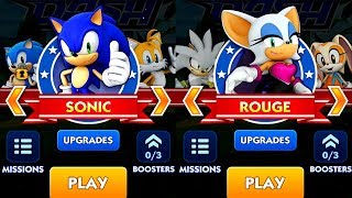 Sonic Dash Android Gameplay  SONIC VS TAILS VS KNUCKLES VS AMY [upl. by Erodaeht]