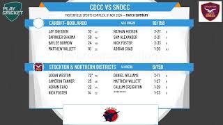 CardiffBoolaroo v Stockton amp Northern Districts [upl. by Hgielah570]