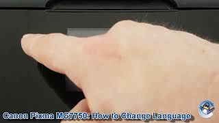 Canon Pixma MG7750 How to Change the Selected Language [upl. by Sehguh]