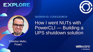 CODE1322BCN  How I went NUTs with PowerCLI — Building a UPS shutdown solution [upl. by Nodnol]