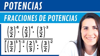 OPERACIONES con POTENCIAS 🚀 FRACCIONES de Potencias [upl. by Gronseth]