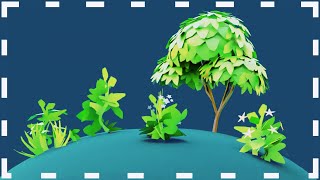 How to Make Stylized Plants and Trees in Blender [upl. by Sillsby297]