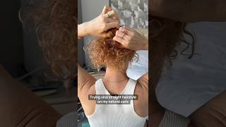 Straight Hairstyle on Natural Curls [upl. by Jareen144]