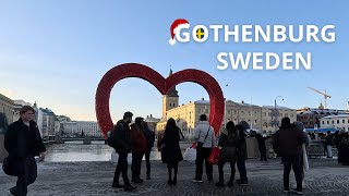 Christmas Shopping in Gothenburg  Walking Tour 4K [upl. by Bergmans]