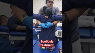 Scoliosis treatment chiropractic chiropractor doctor shorts youtube reels physiotherapy [upl. by Ramo690]