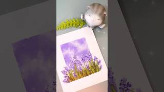 Oil pastel  menggambar bunga lavender oilpastel creativeart easydrawing oilpasteldrawing [upl. by Esineg844]