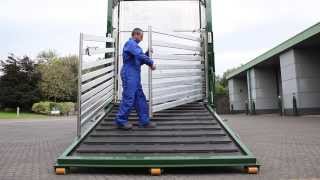 The Platinum Four Deck Livestock Transporter  HYDRAULIC BACK DOOR RAMP  HEIGHT LEVELING [upl. by Frasquito180]