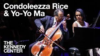 YoYo Ma and Condoleezza Rice perform Schumanns quotFantasiestücke Op 73quot [upl. by Mountfort]