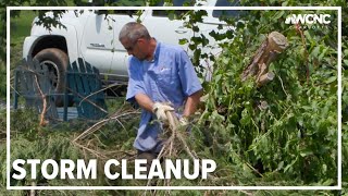 Cleanup efforts continue after Mondays storms [upl. by Roswell]