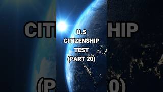 US Citizenship Test Part 20  Can you get them all right quiz uscitizenshiptest quiztime [upl. by Bartlett156]