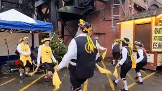 Harthill Morris dance Banbury Bill Bampton at Kelham Island Museum Victorian Christmas Market [upl. by Eahs]